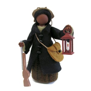 Harriet Tubman Clothespin Ornament, Underground Railroad, Civil War, American History, Patriotic Decor, Christmas Decor, Historical Figure