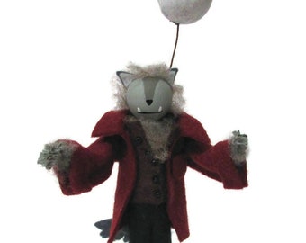 Werewolf Clothespin Ornament: Halloween Movie Monster Decor