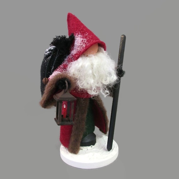 Old World Santa Clothespin Ornament, European Santa, Vintage Santa, Peg Doll