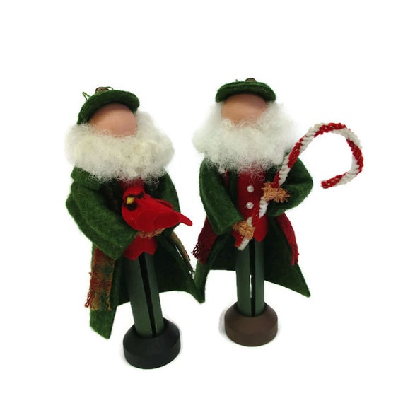 Irish Santa Christmas Ornament Clothespin Doll Peg Doll For Etsy