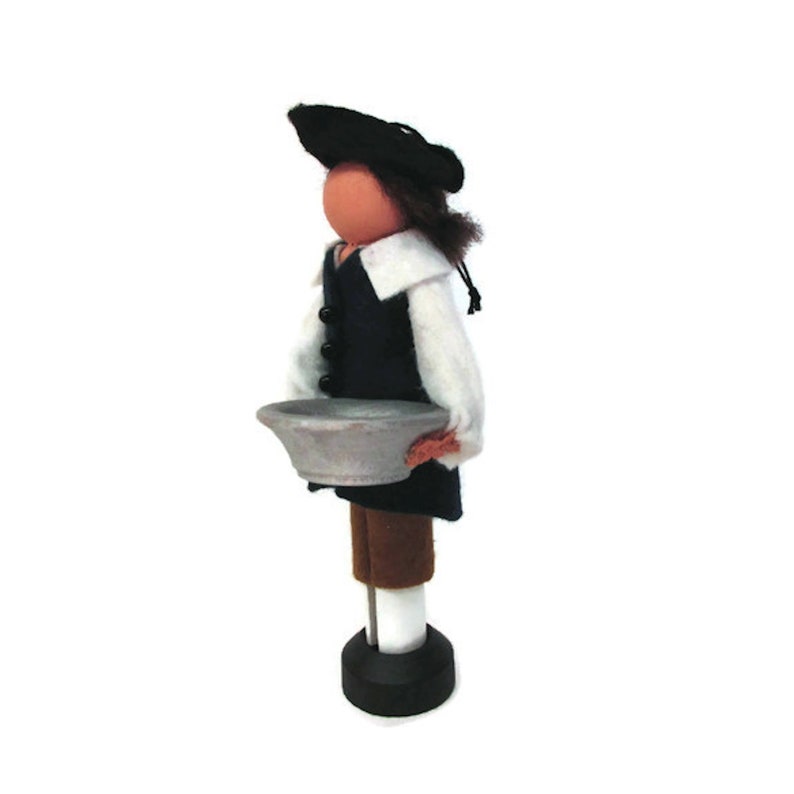 Paul Revere Clothespin Ornament, Christmas Ornament, Revere Silversmith, American Revolution, Peg Doll, Ornament Exchange, Colonial Patriot bild 5