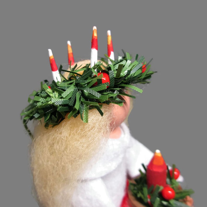 St. Lucia Christmas Ornament Clothespin Ornament Wool Felt Etsy