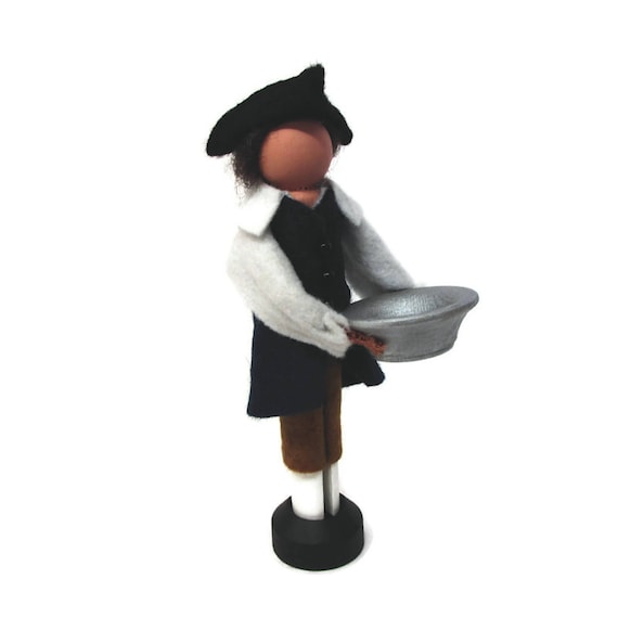 Paul Revere Clothespin Ornament, Christmas Ornament, Revere Silversmith, American Revolution, Peg Doll, Ornament Exchange, Colonial Patriot