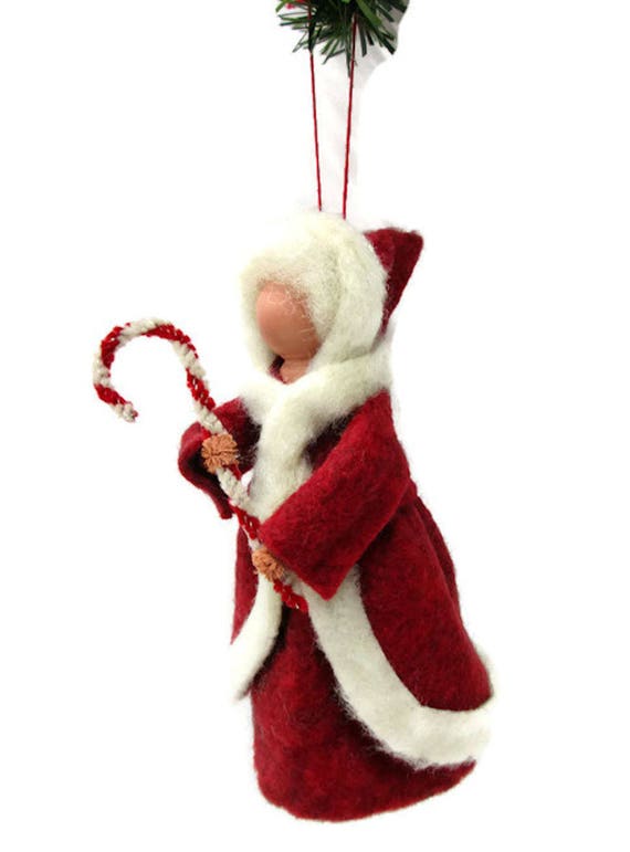 Mrs Claus Christmas Ornament Clothespin Ornament Peg Doll Etsy