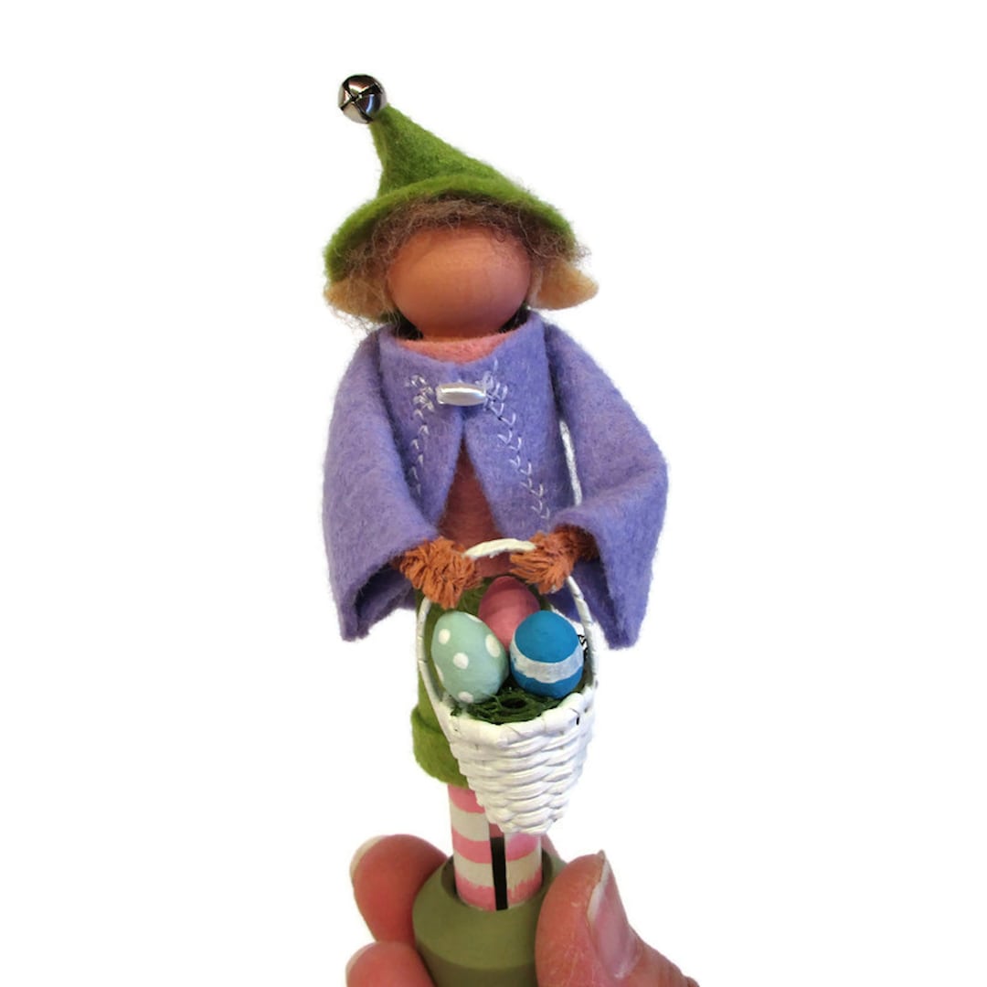 Easter Elf Clothespin Ornament, Easter Decor, Peg Doll, Elf Doll ...