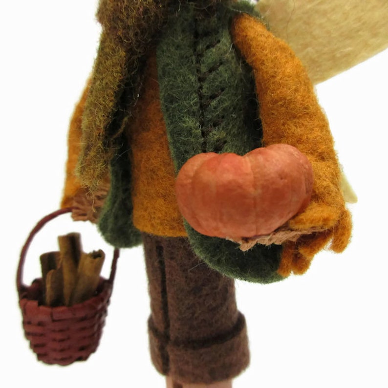 Autumn Fairy Ornament - Boy, Harvest Pixie, Woodland Faerie, Clothespin ...