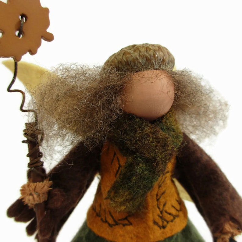 Autumn Fairy Ornament - Girl, Harvest Pixie, Woodland Faerie ...