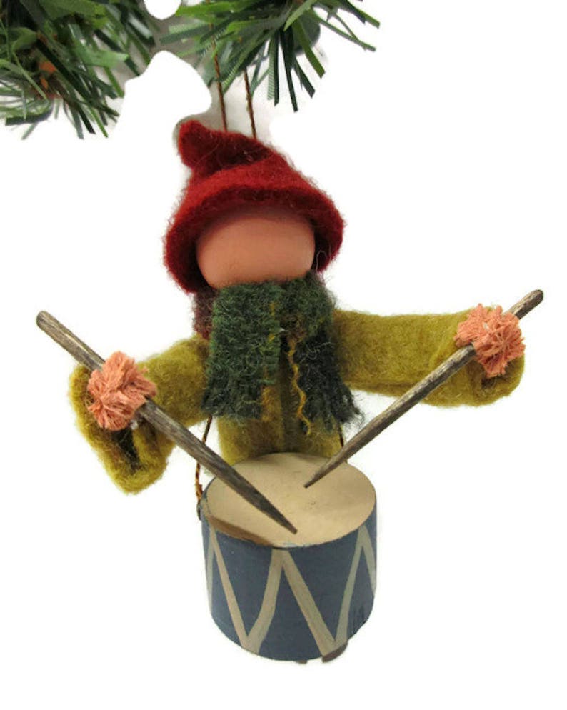 Little Drummer Boy Christmas Ornament Clothespin Ornament