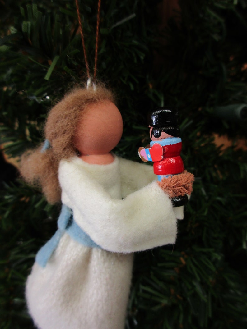 Clara Christmas Ornament Nutcracker Doll Clothespin Etsy Canada