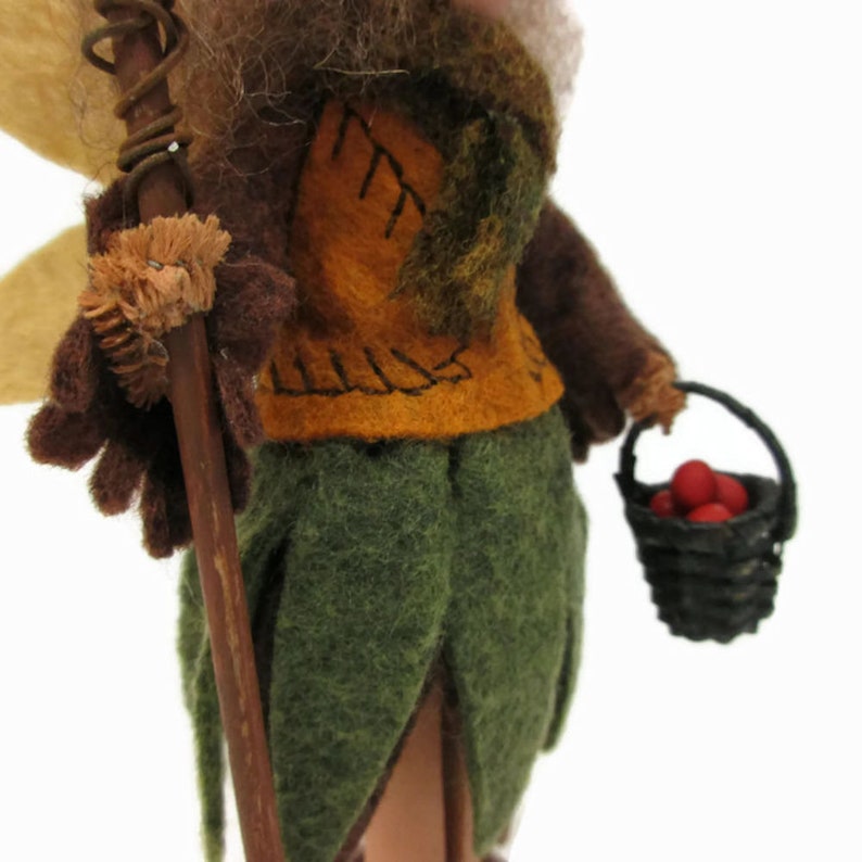 Autumn Fairy Ornament - Girl, Harvest Pixie, Woodland Faerie ...