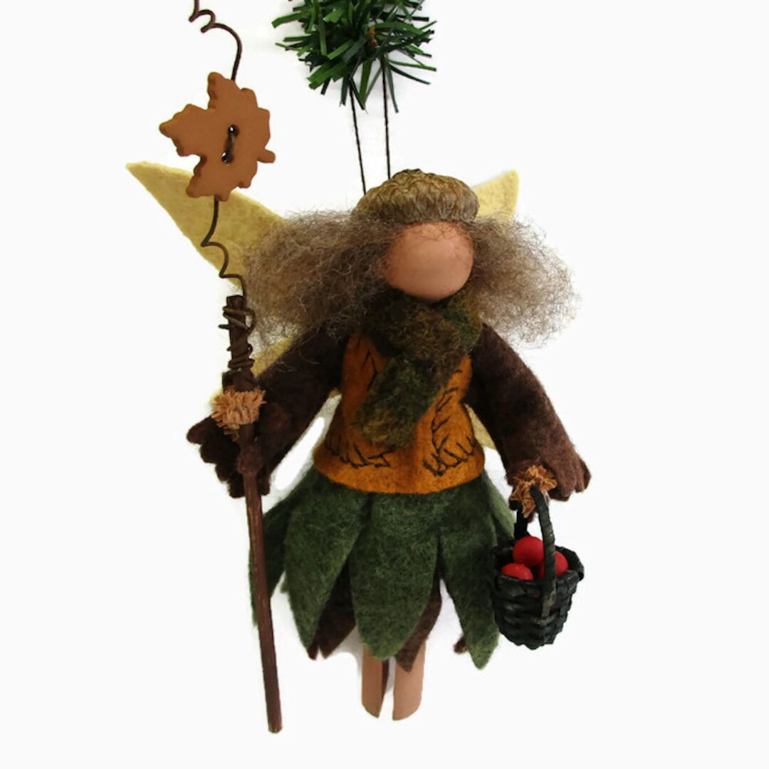 Autumn Fairy Ornament Girl Harvest Pixie Woodland Faerie - Etsy