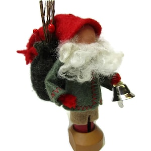 Julnisse Christmas Ornament, Norwegian Nisse, Norwegian Christmas, Santa Claus from Norway, Ornament Exchange, Clothespin Ornament, Peg Doll
