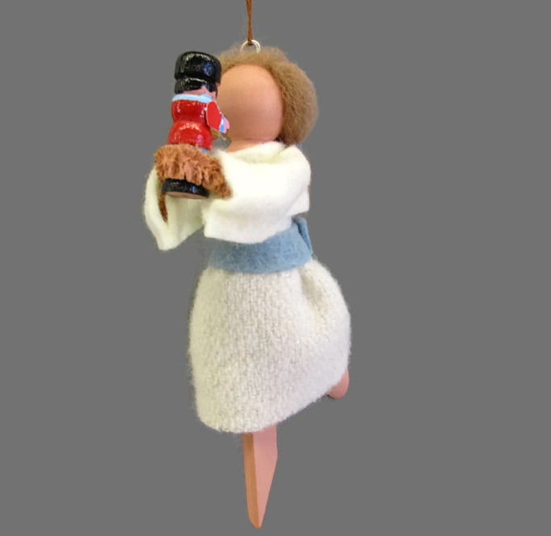 Clara Christmas Ornament Nutcracker Doll Clothespin Etsy Canada
