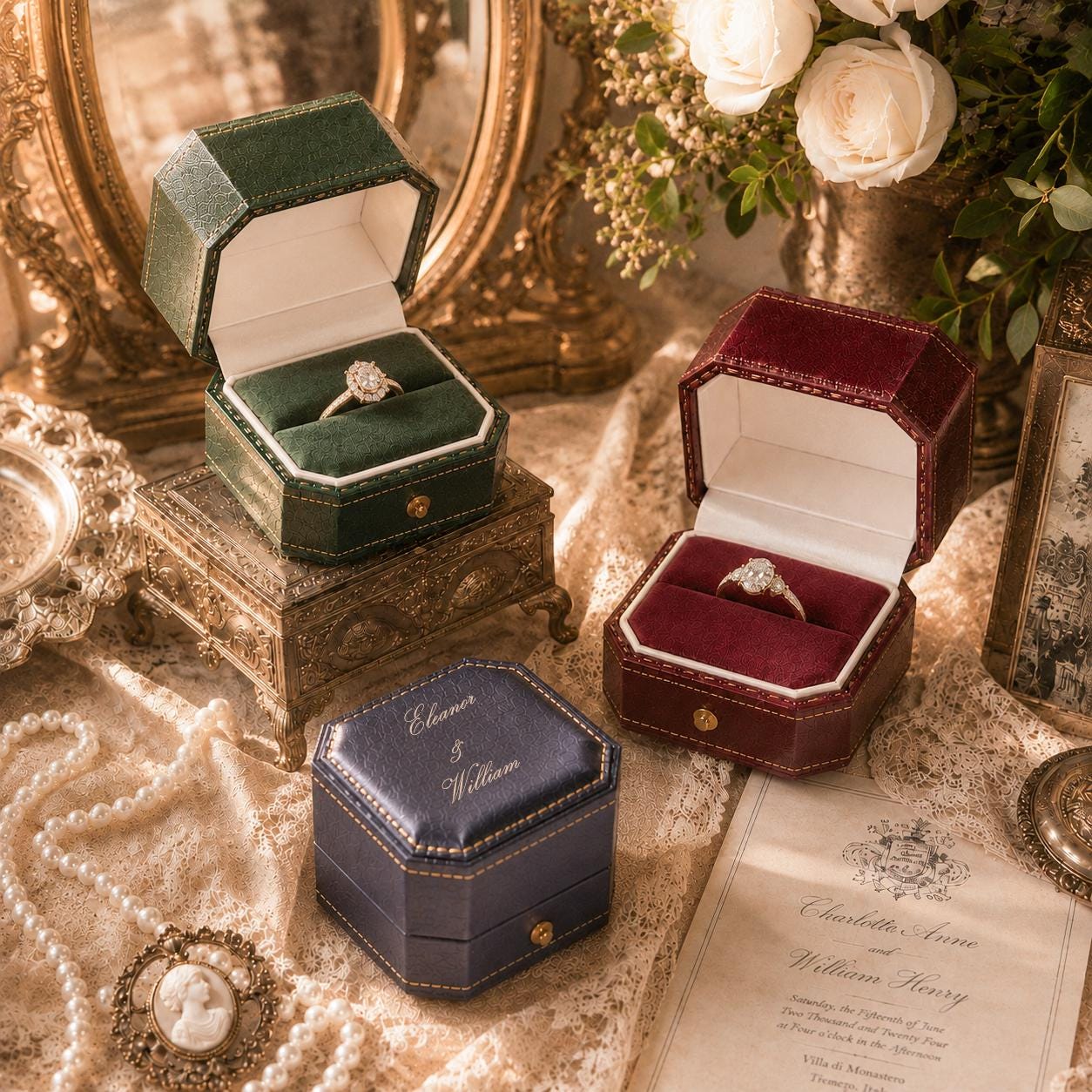 アンティーク雑貨 US Vintage ring box 1 Vintage Ring Box - Etsy