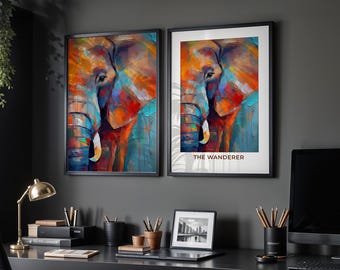 Elephant, Animal Wall Art, Giclee Print