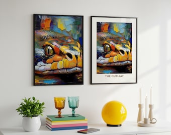 Rattlesnake, Animal Wall Art, Giclee Print
