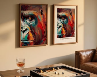 Animal Portrait, Gorilla, Giclee Print