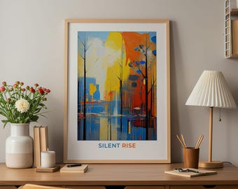 Abstract Landscape Fine Art Print - Colorful Modern Wall Design