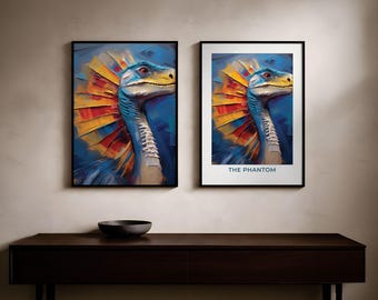 Dilophosaurus, Dinosaur Wall Art, Giclee Print