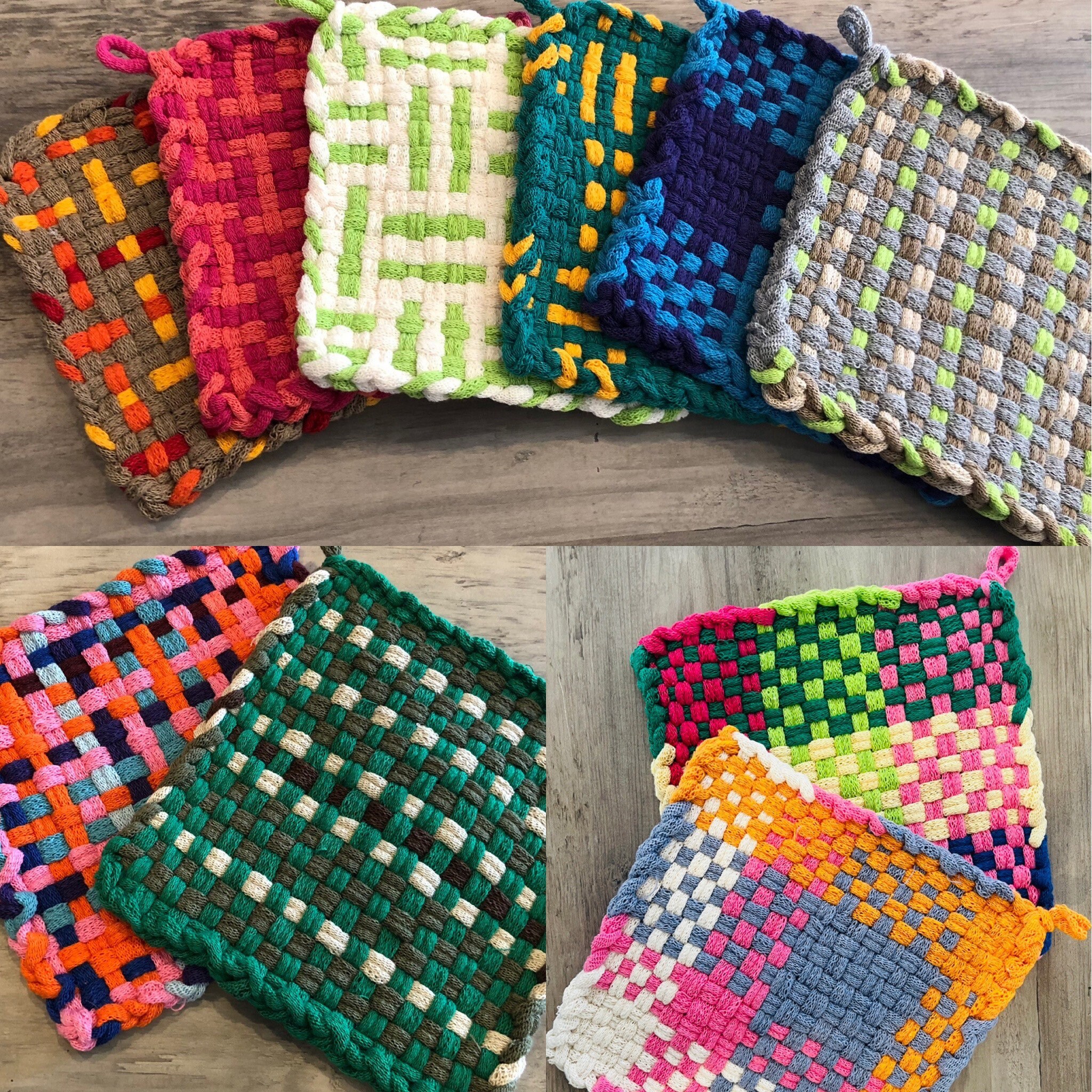 Beyond Potholders: using the potholder loom for weaving with yarn