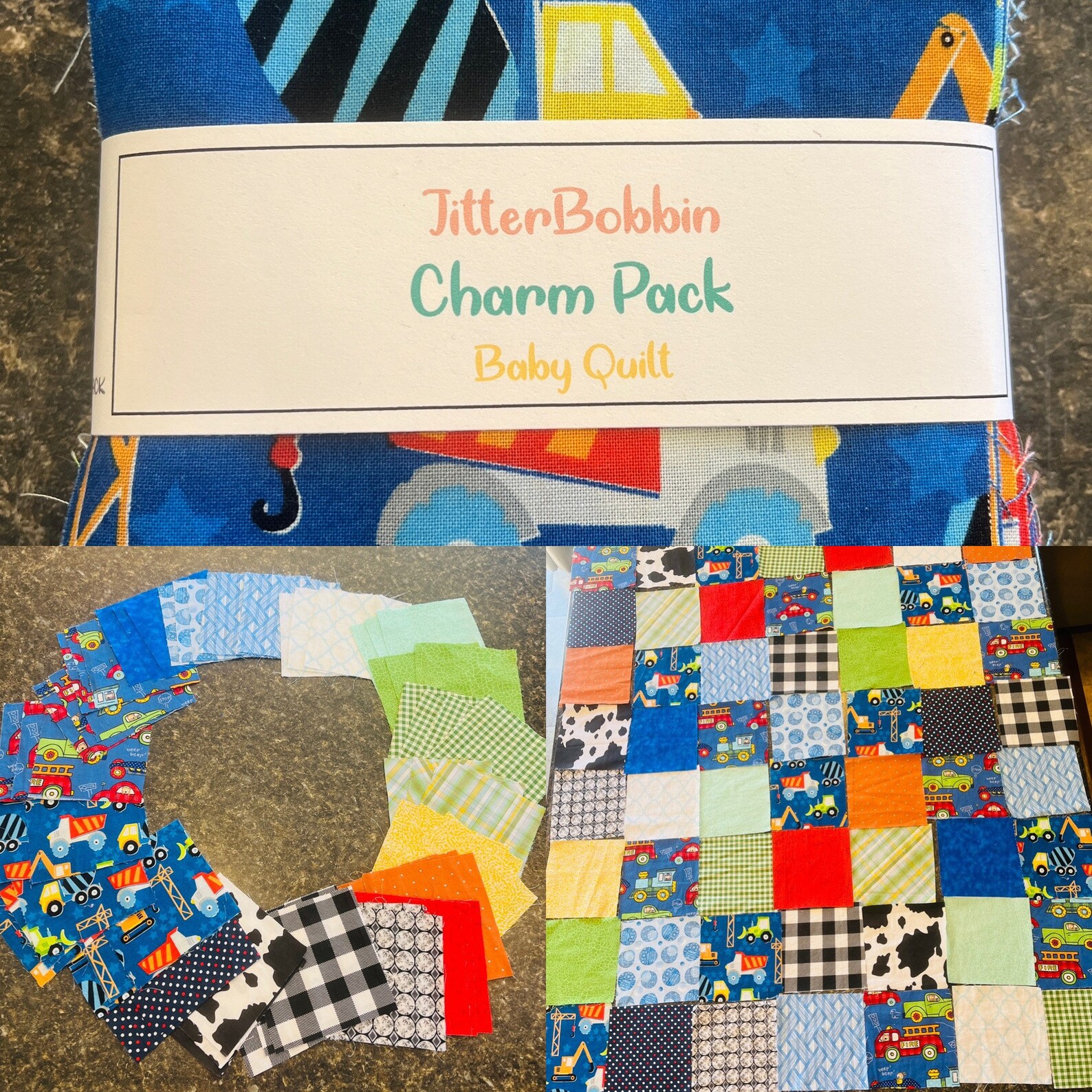 Charm Quilt Packs Baby Quilt Squares Handmade Cotton Etsy