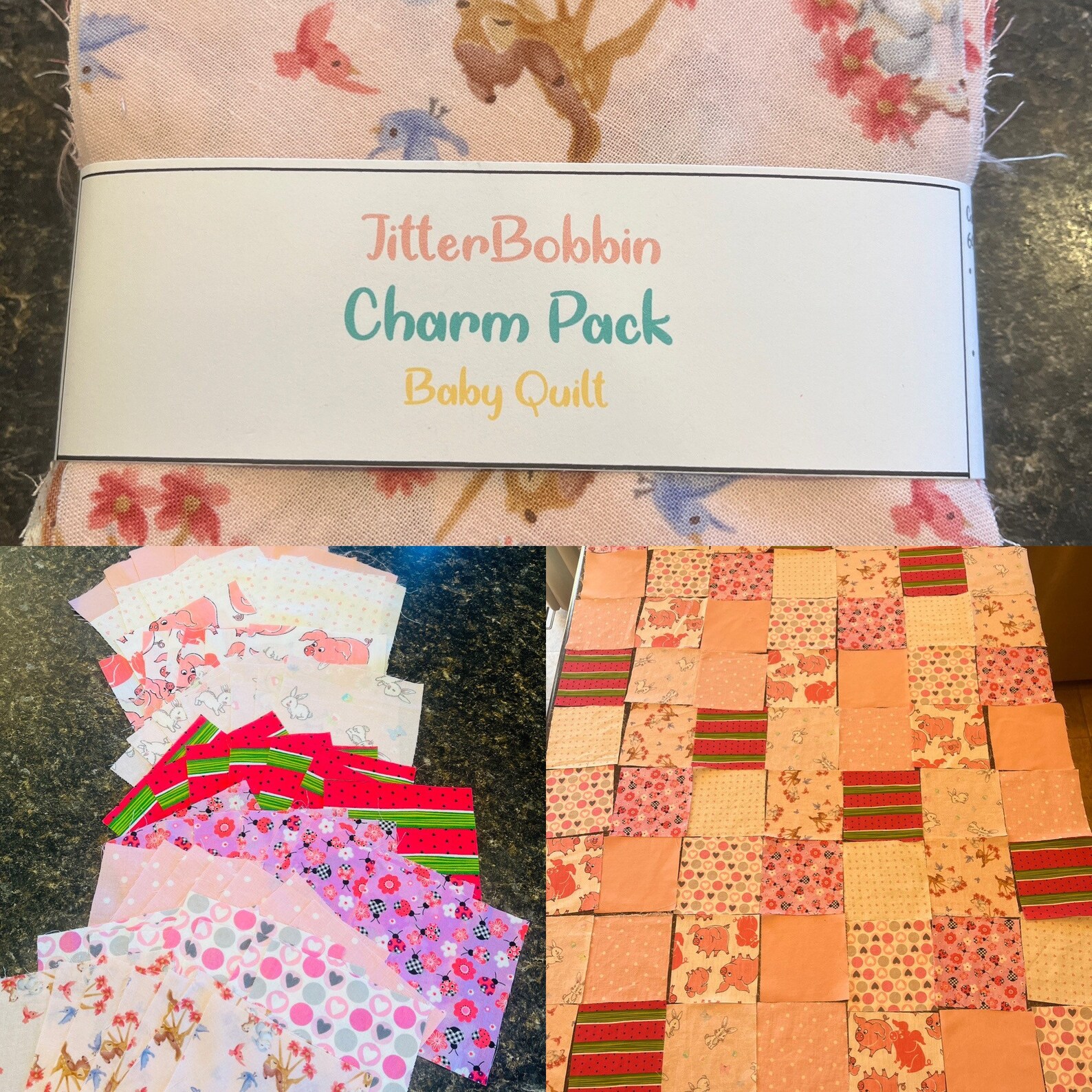 Charm Quilt Packs Baby Quilt Squares Handmade Cotton Etsy