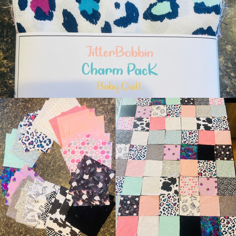 Charm Quilt Packs Baby Quilt Squares Handmade Cotton Etsy