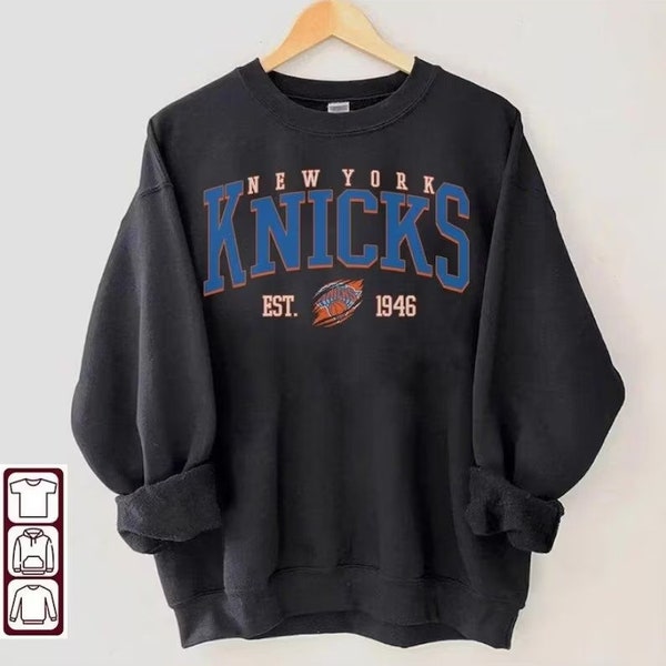 vintage sweat-shirt de basket-ball de New York, chemise K.nicks, chemise de basket-ball, chemise des amateurs de basket-ball, chemise de fan de basket-ball de New York