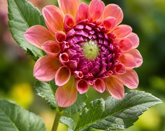 Breannon dahlia rooted cutting | fall pre-order live plant | peach apricot ball dahlia starter | garden flower tuber alternative