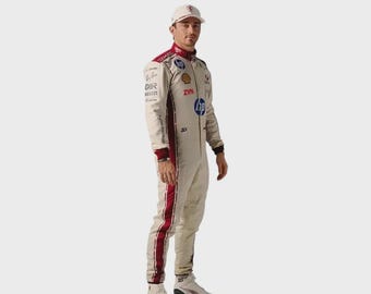 Charles Leclerc Ferrari F1 Racing Suit Replica – Monaco Grand Prix 2026 Cosplay Motorsport