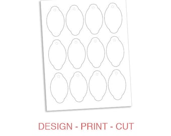 luggage tag gift tag printable template diy make your own etsy