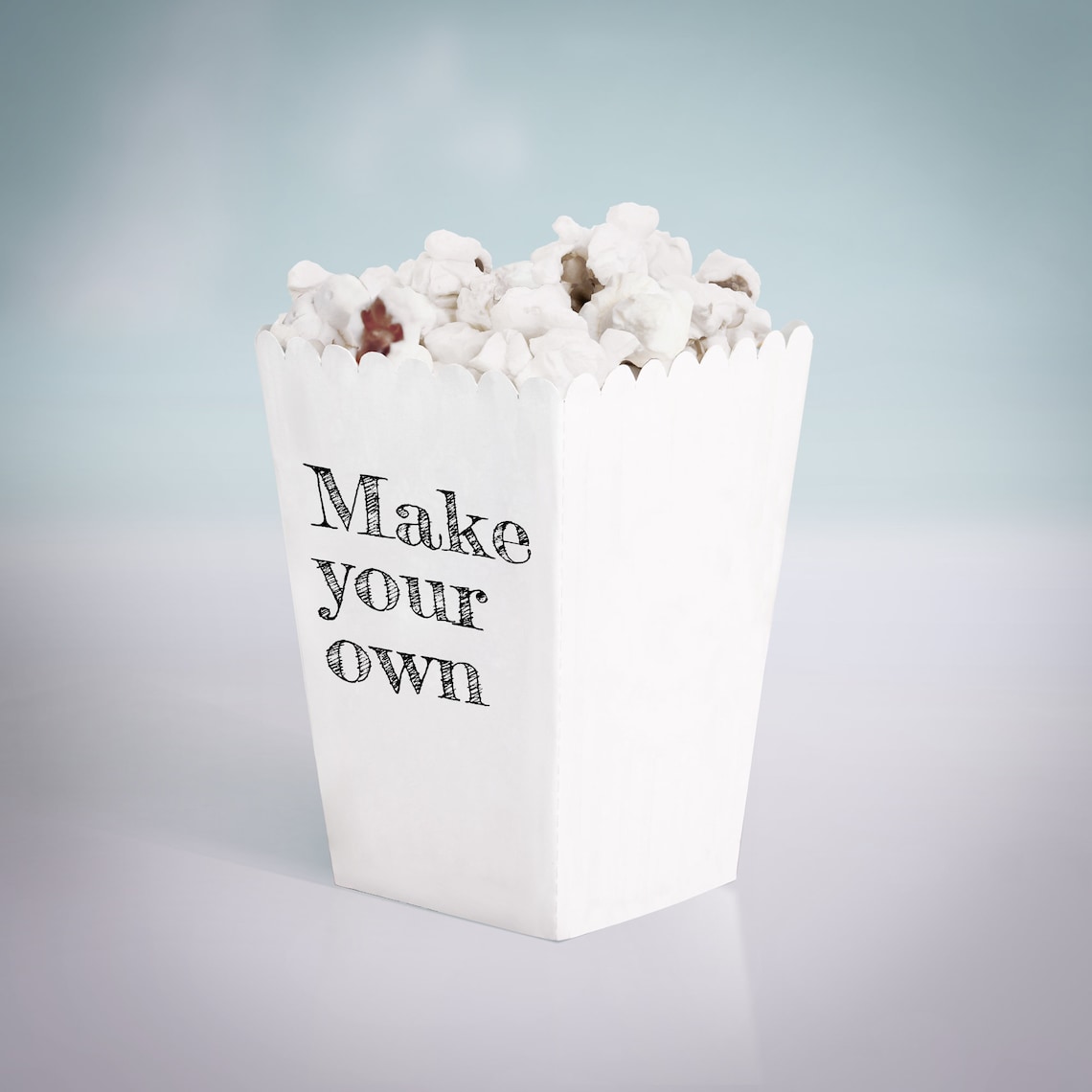 Popcorn Box Party Favor Template Printable DIY Blank Make - Etsy