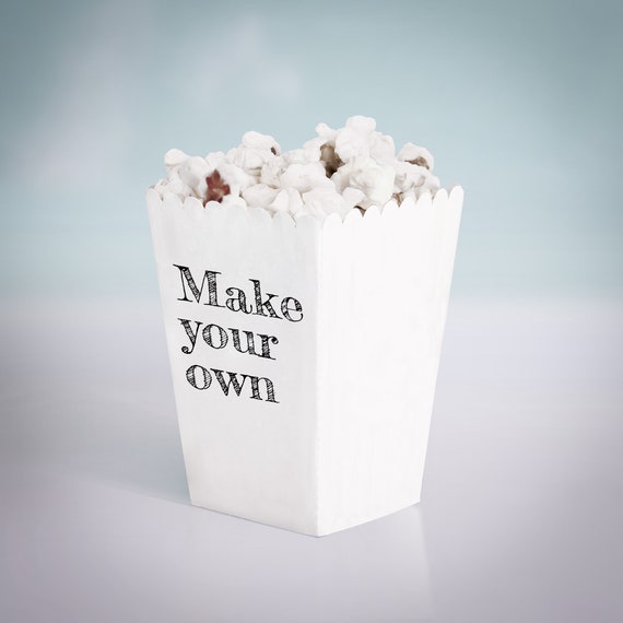 Popcorn Box Party Favor Template Printable Diy Blank Make Etsy - popcorn box roblox