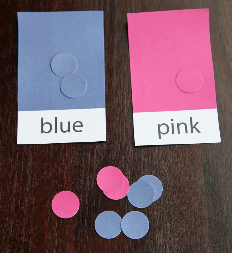 Colors Flashcards For Toddler DIY Make Your Own Basic Etsy