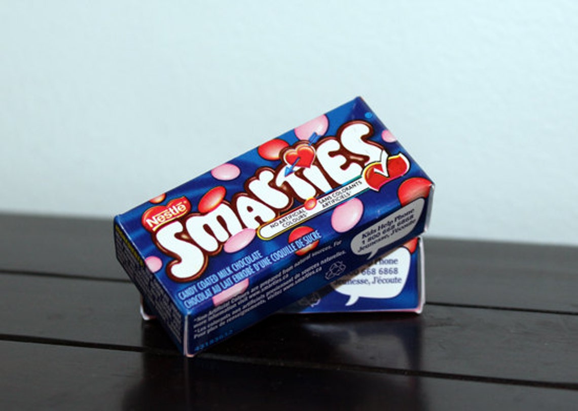 Smarties Mini Chocolate Favor Wrapper Template Printable DIY Etsy Canada