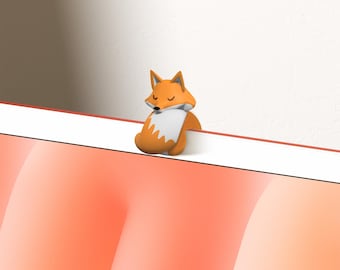 Fox Webcam Cover: Silicone Camera Privacy Protector for iMac Desktop