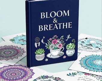 Bloom & Breathe – Adult Coloring Book (Digital Download)