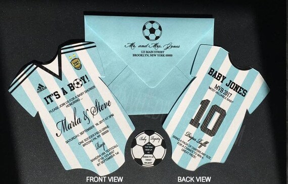 soccer baby shower invitations