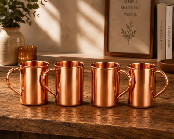 Copper Mug | Handmade Copper Cup | Moscow Mule Mug | Copper Drinkware | Cocktail Gift