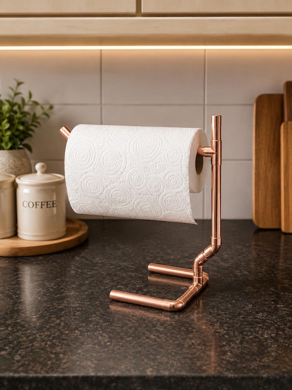 Copper Pipe Kitchen Towel Holder