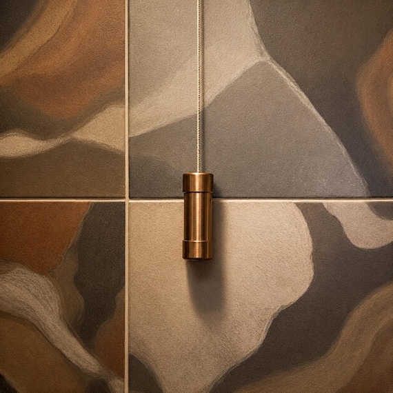 Copper Pipe Light Pull | Modern Bathroom Cord Replacement
