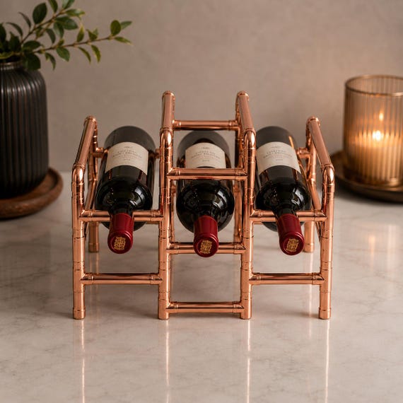 Copper Pipe Wine Rack – Modular