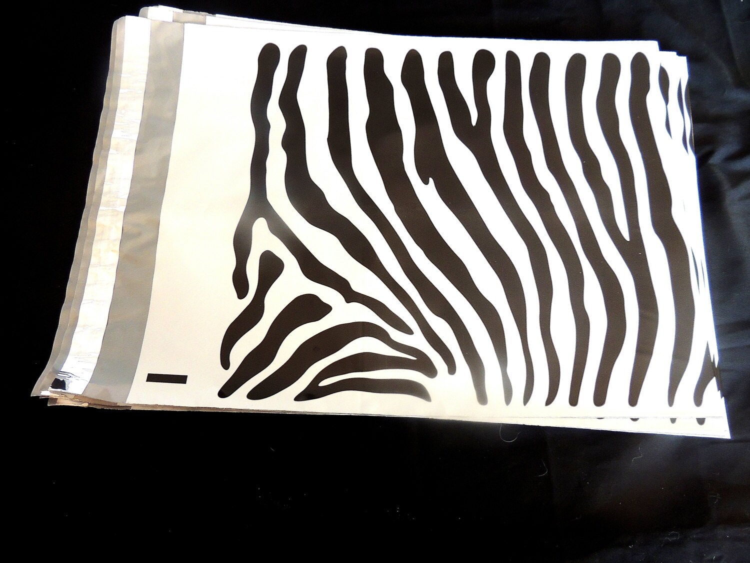 20 Pack 12 X15 Zebra Decorative Poly Mailers Flat Zebra Striped