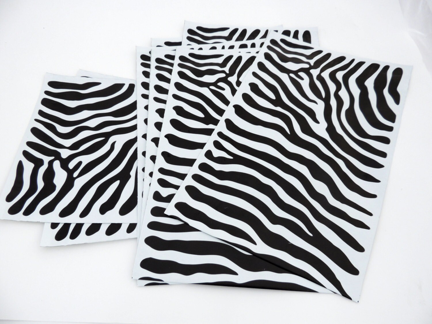 100 Pack 12x15 And 9x12 Zebra Decorative Poly Mailers Flat Zebra