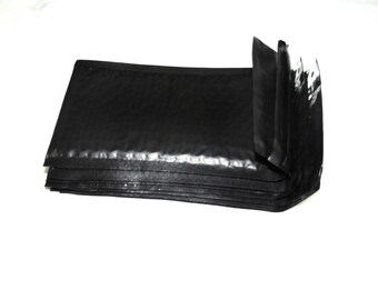 50 Pack  Black 4x8 Bubble Mailers, Padded envelopes,  Mailing Shipping Envelopes