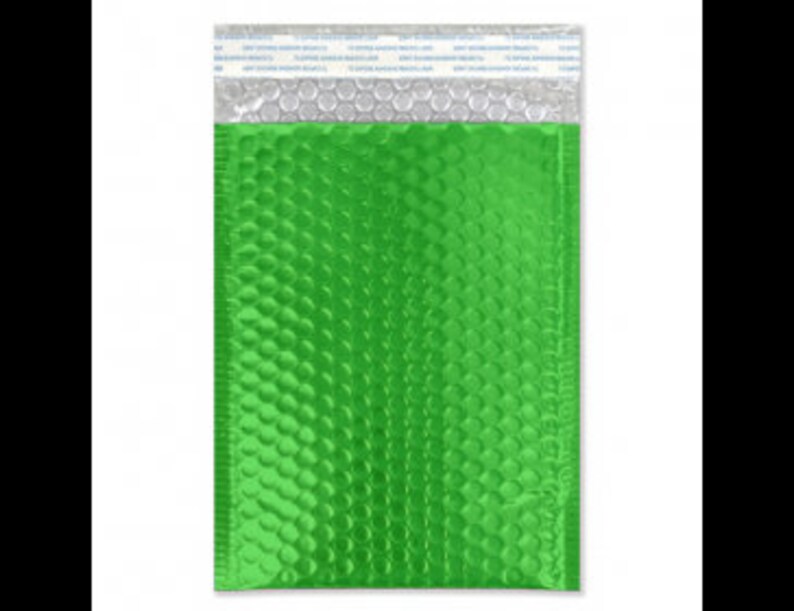 100 Pack 6x10 Lime Green METALLIC BUBBLE MAILER Self Sealing | Etsy