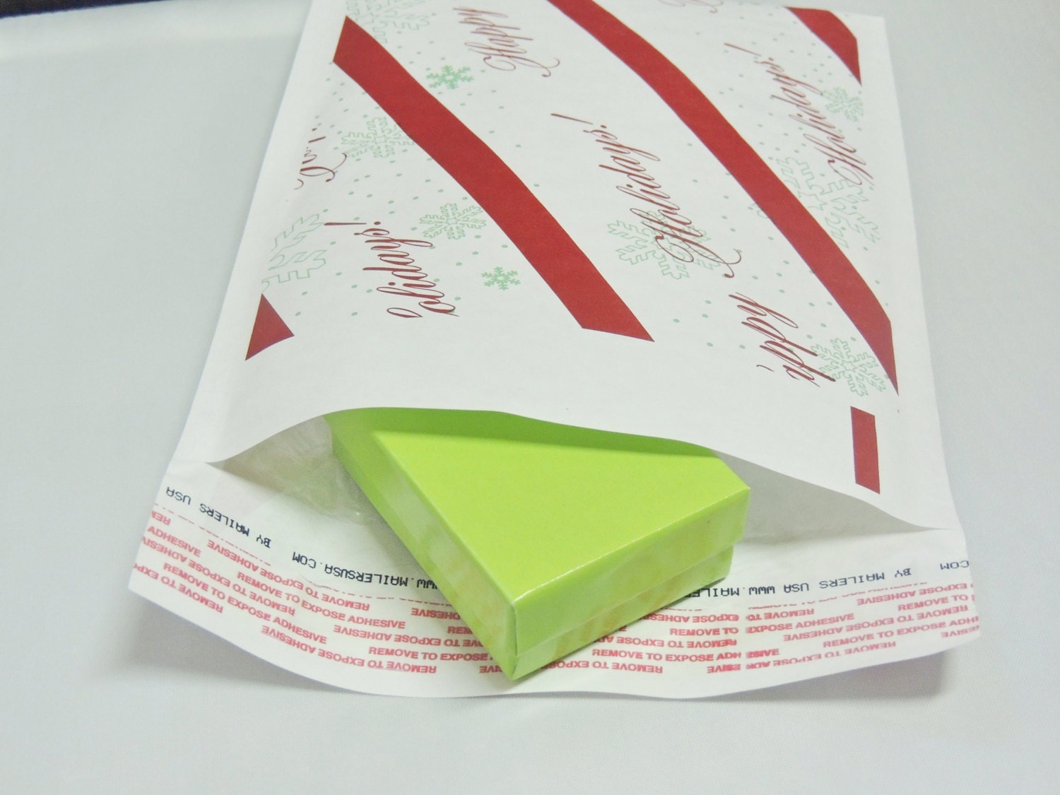 Happy Holiday Christmas Bubble Mailers Colored Mailers Etsy