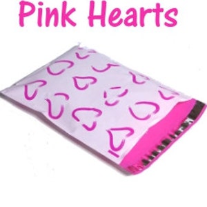 200 Bags 100 10x13 Love, 100 10x13 Colorful Hearts Designer Poly Mailer