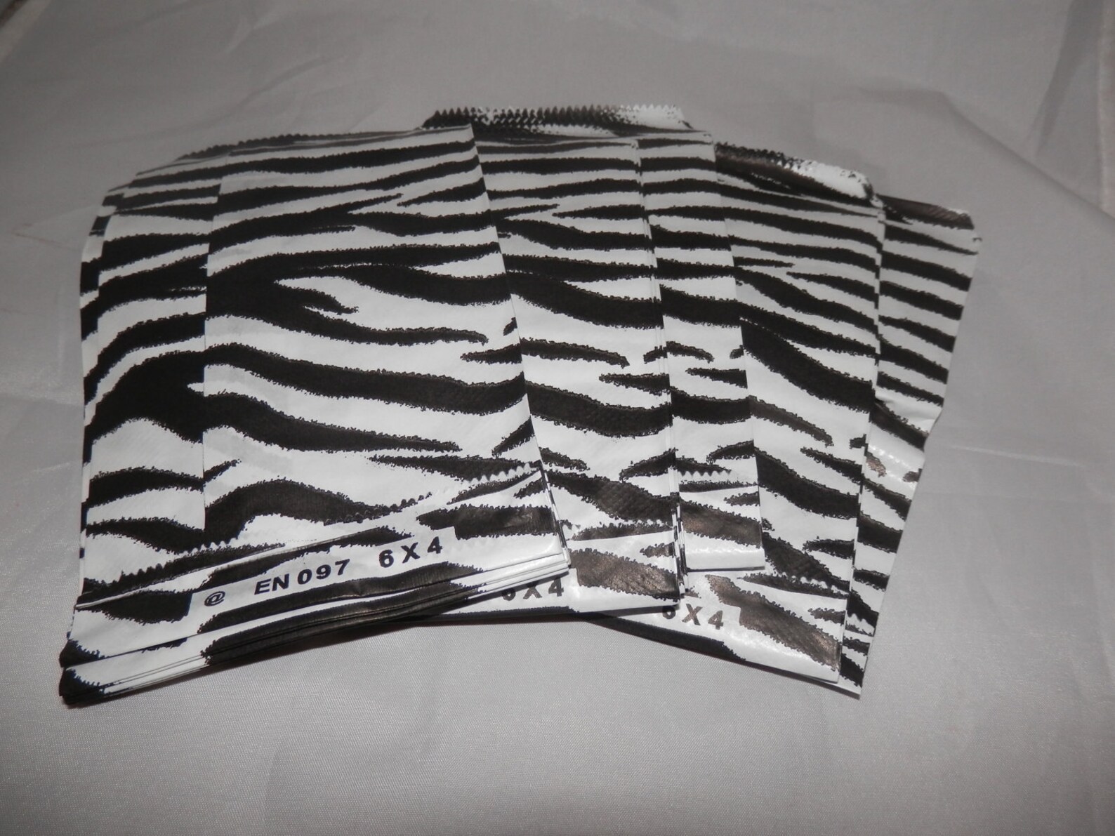 100 Zebra Print Merchandise Bags Paper Bags Gift Bags favor Etsy