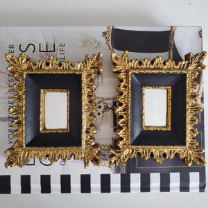 Pair of E.A. Riba Co. No 118M Gilded Small Rectangular Mirrors
